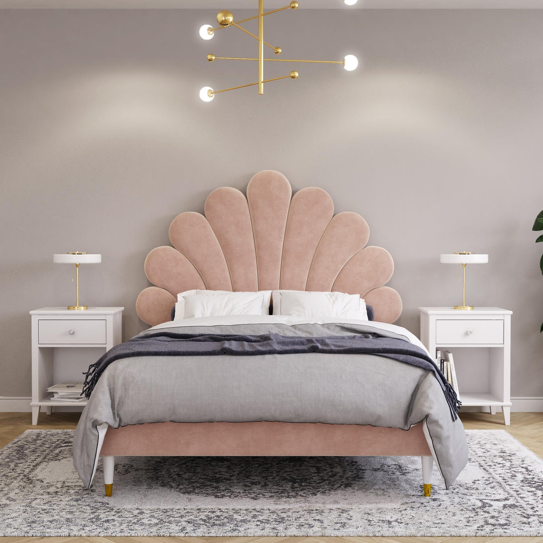 Little Seeds Monarch Hill Upholstered Poppy Bed - Pink - Full