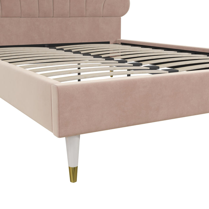 Little Seeds Monarch Hill Upholstered Poppy Bed - Pink - Full