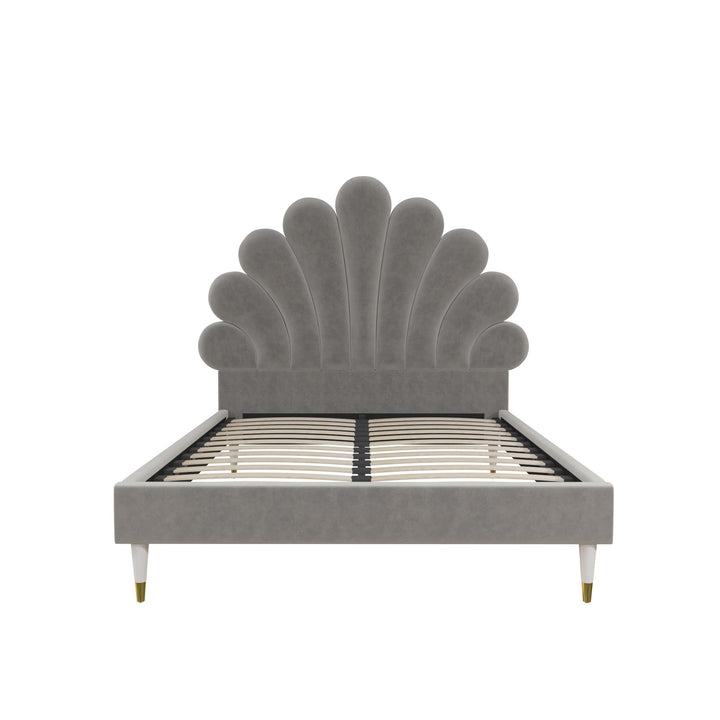 Little Seeds Monarch Hill Upholstered Poppy Bed - Gray - Full