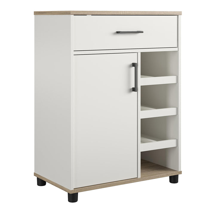 Cabinet with interchangeable shelves -  White