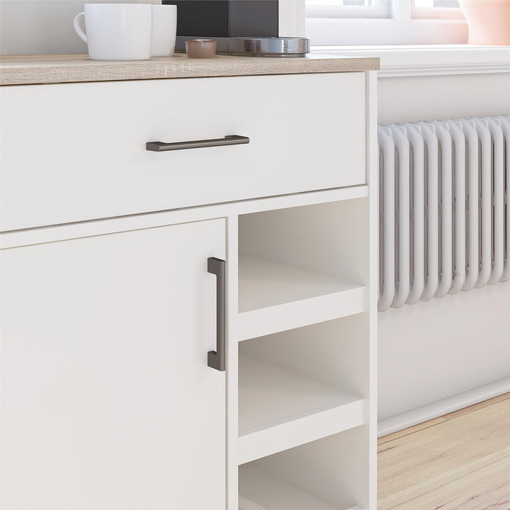 Reversible shelves bar storage -  White