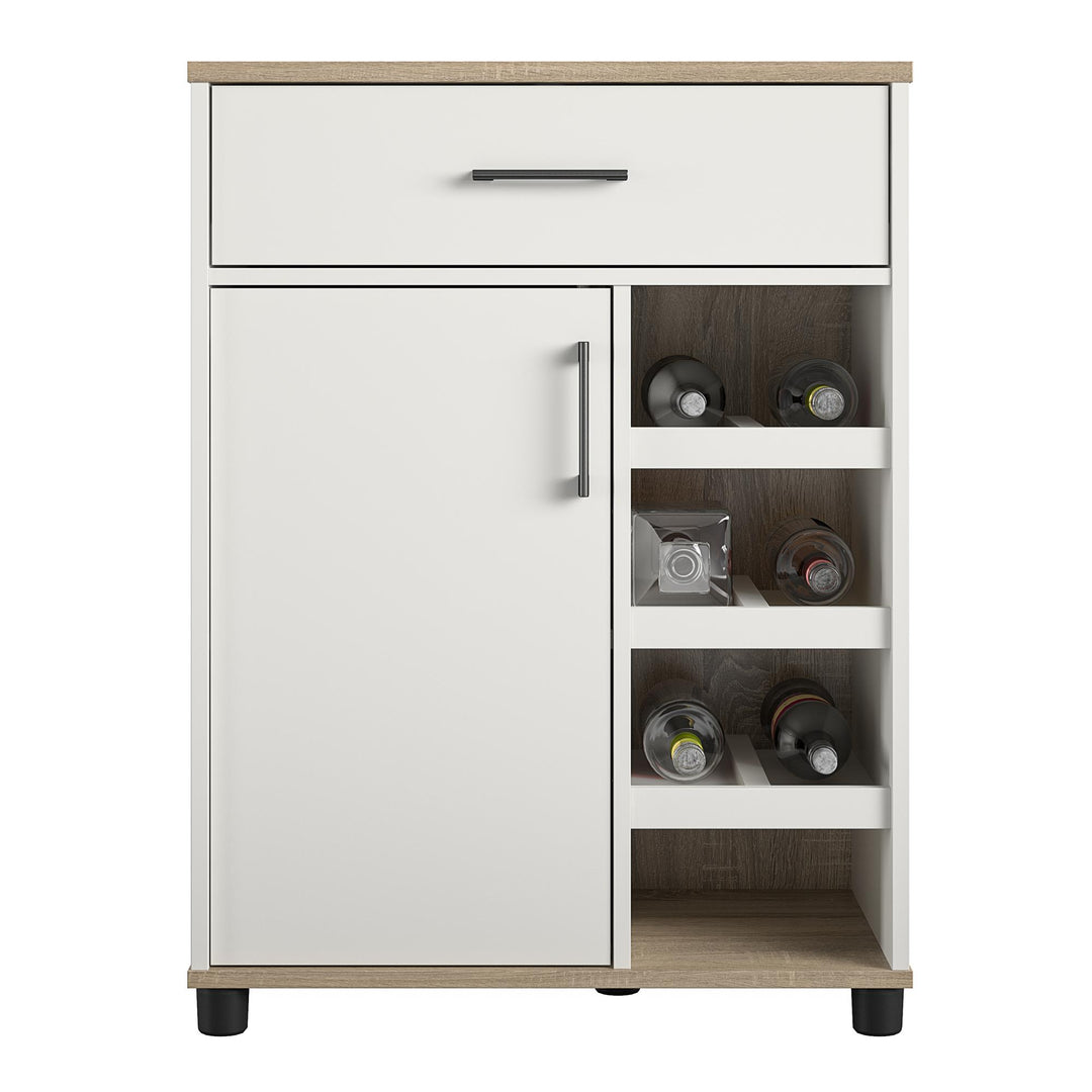 Whitmore storage with flip shelves -  White