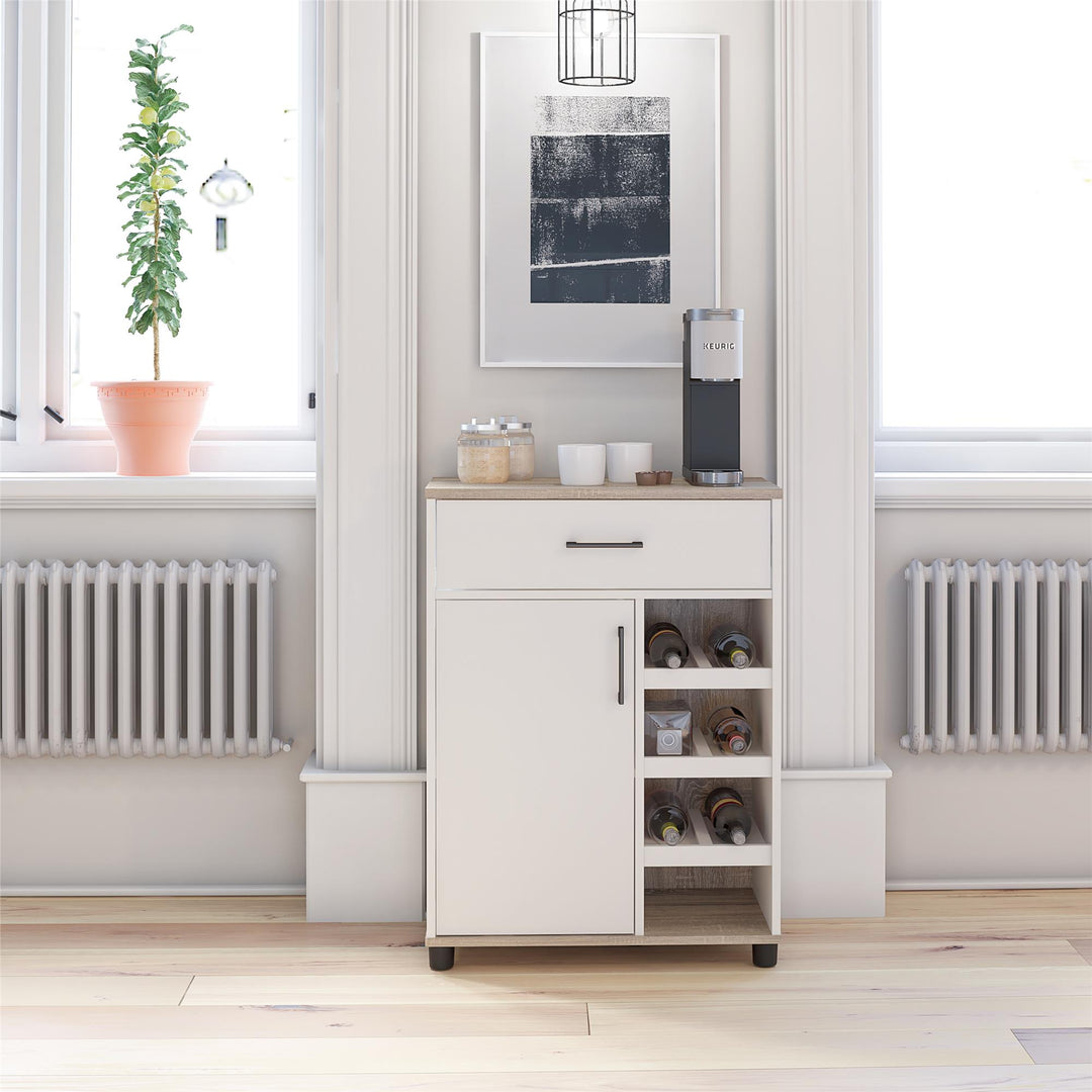 Whitmore bar cabinet reversible -  White