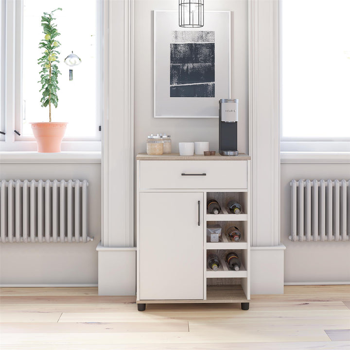 Whitmore bar cabinet reversible -  White