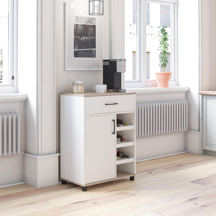 Multifunctional cabinet with shelves -  White