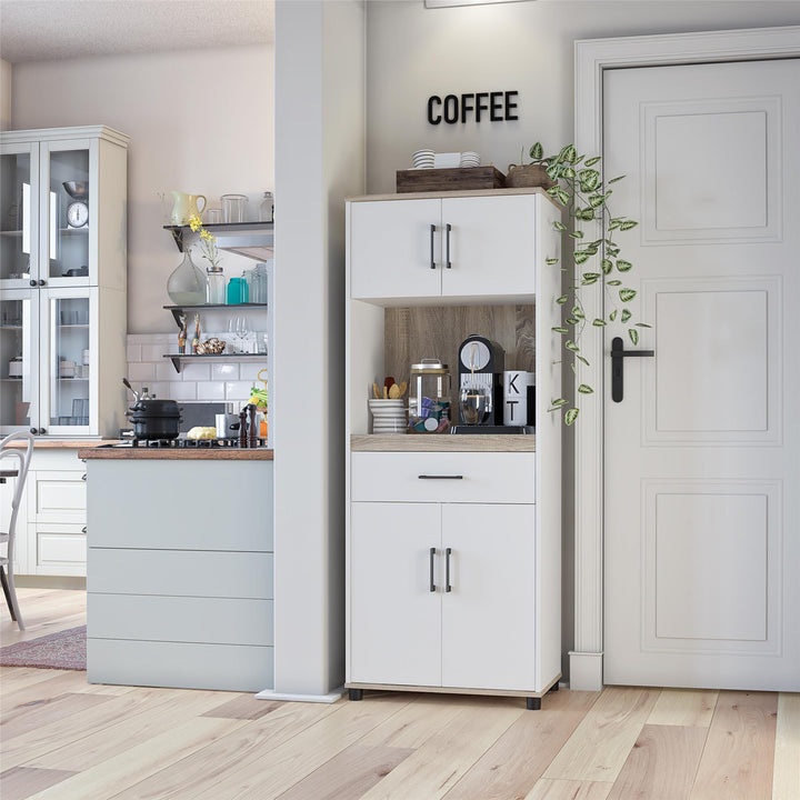 Coffee bar storage Whitmore -  White