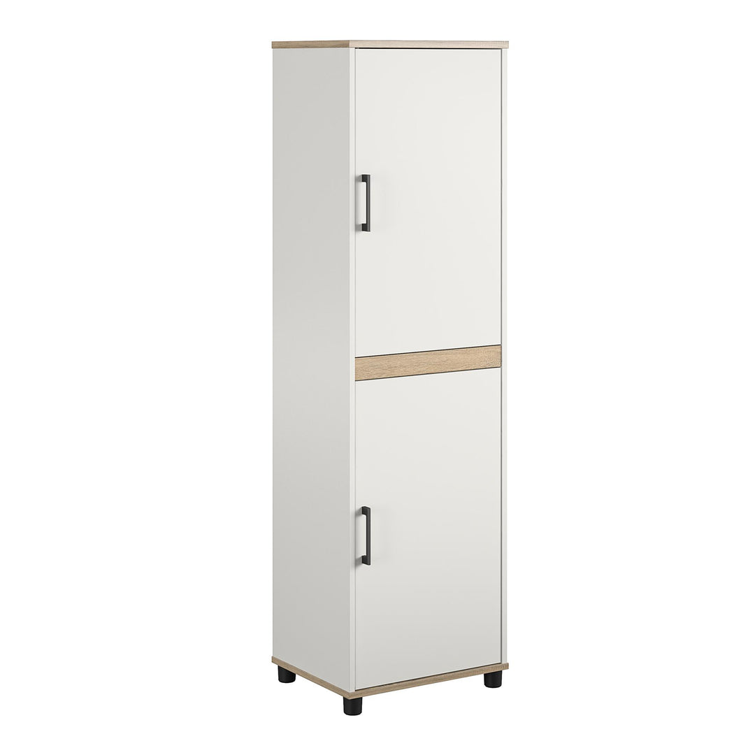 Whitmore 2 Door Multipurpose Storage Cabinet with 4 Shelves - White