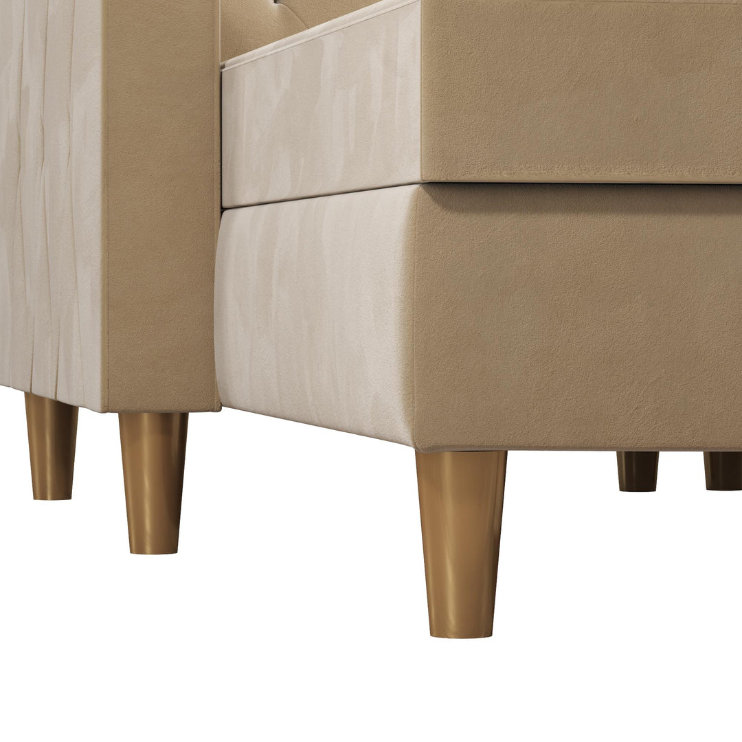 Liberty Reversible Sectional/Futon with Storage - Ivory