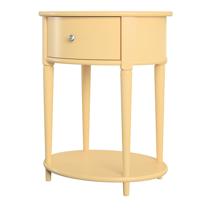 Side table with storage Aurora -  Yellow