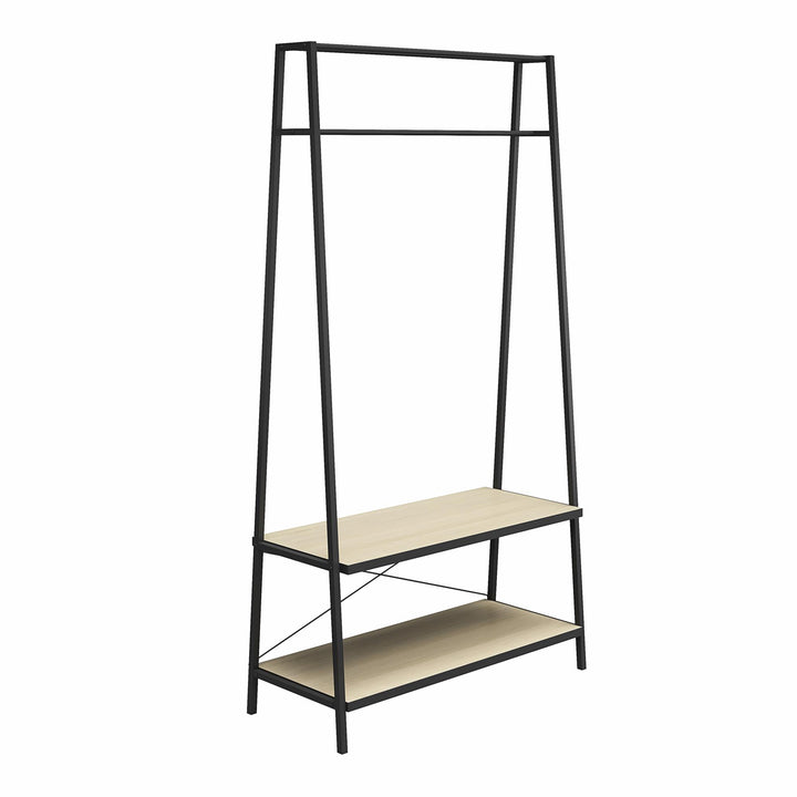 Open shelf closet rack Drexel -  Pale Oak