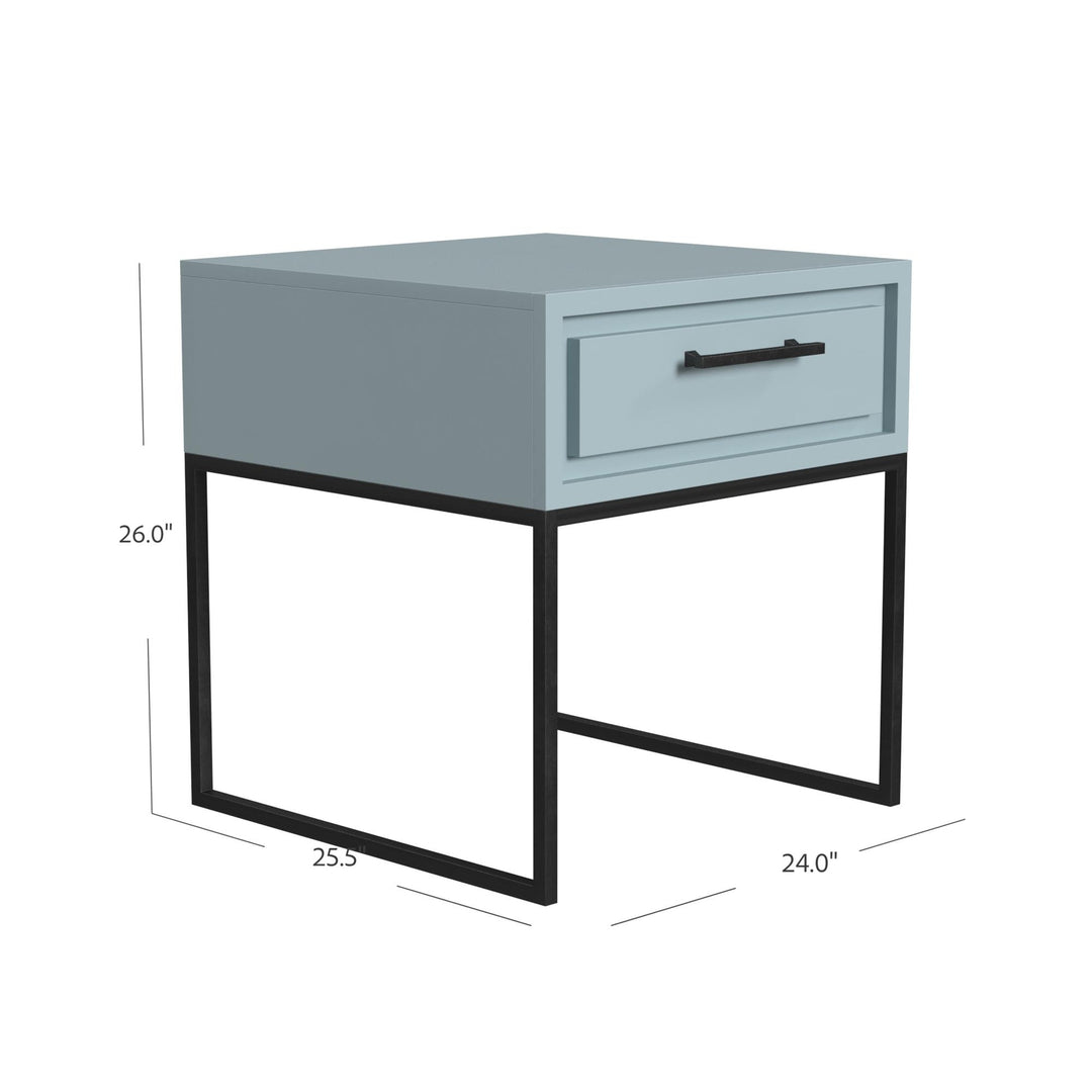 Small end table with drawer - Powder Blue
