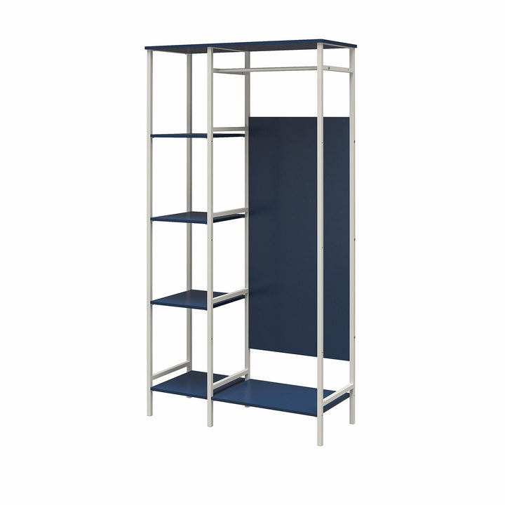 Wardrobe with shelves - Navy
