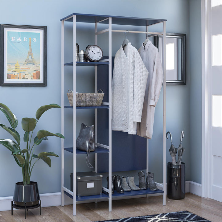 wardrobe open shelves - Navy