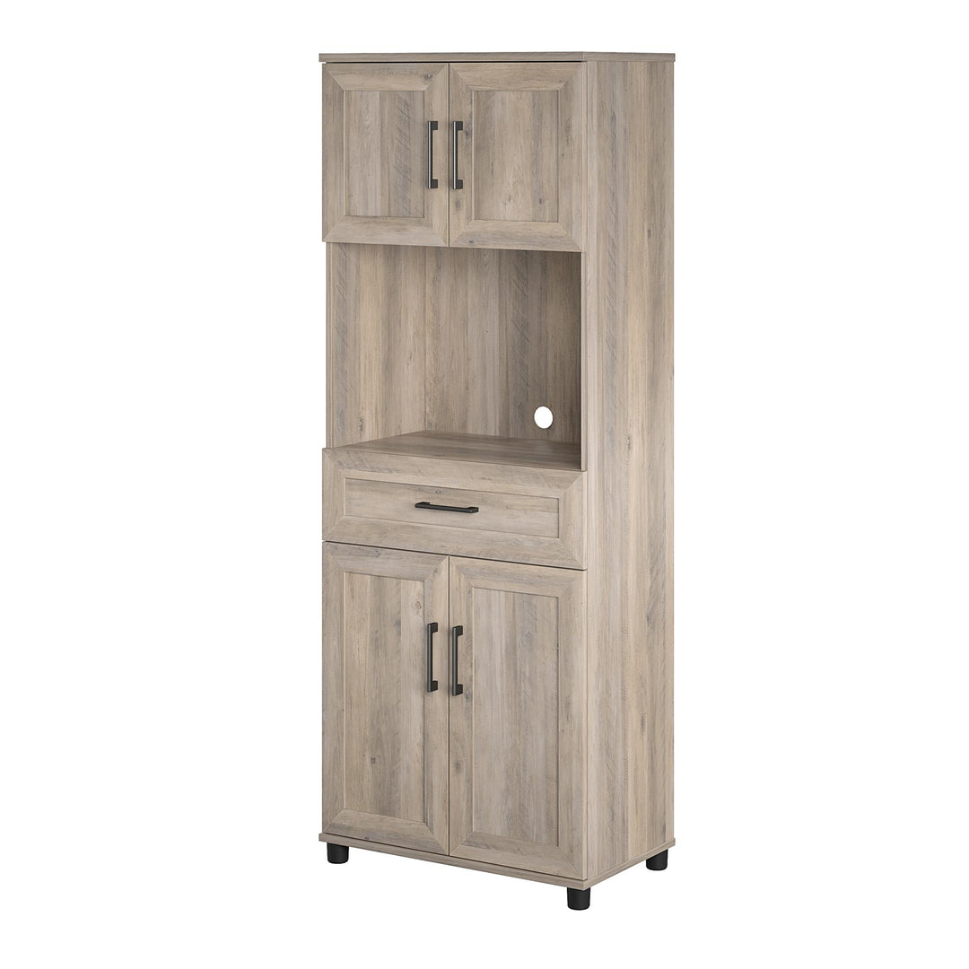 Beverage station cabinet - Gray Oak