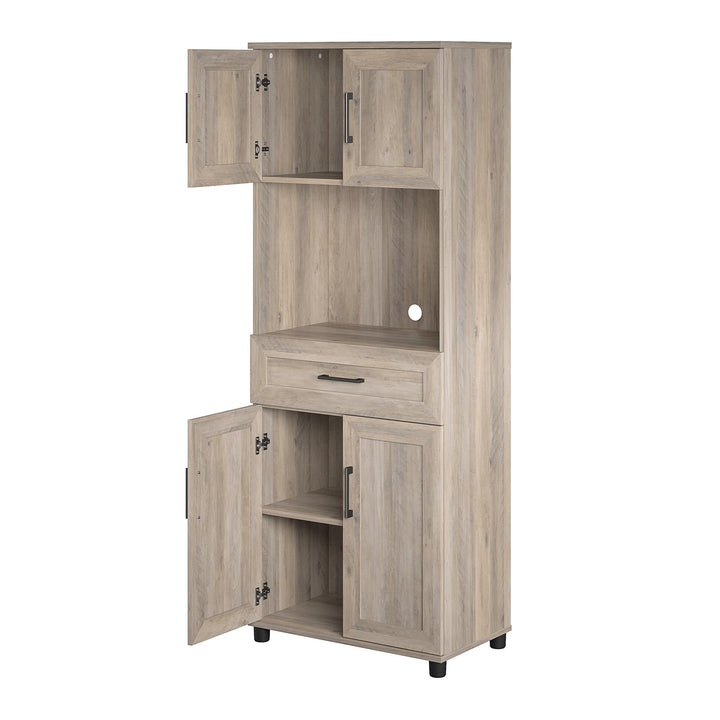 Tall kitchen storage cabinet - Gray Oak