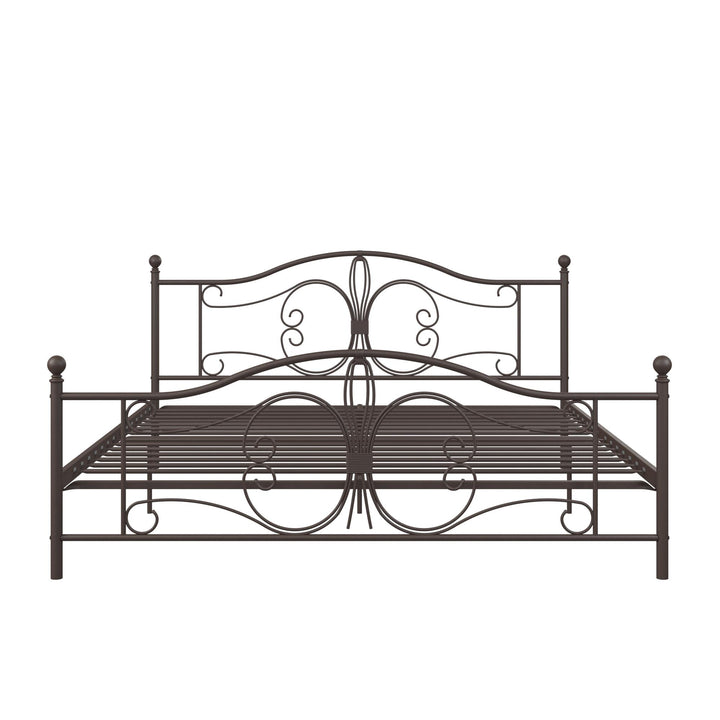 Best Ballard Victorian Metal Bed -  Bronze  -  King