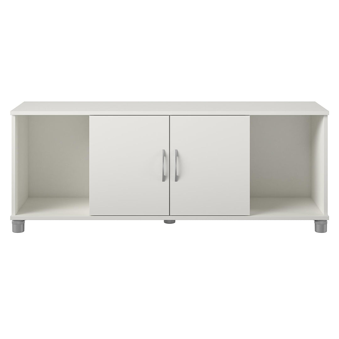 Seating area with shoe storage -  White