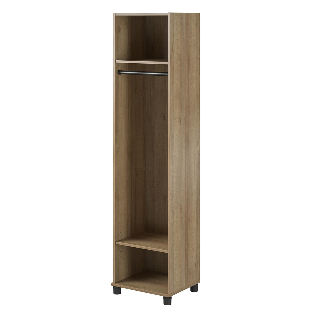 18" Wide Mudroom Cabinet with Basin Design -  Natural