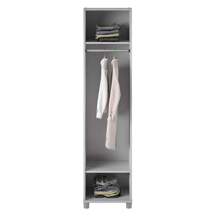 Best Stylish 18" Wide Basin Design Mudroom Cabinet -  Black