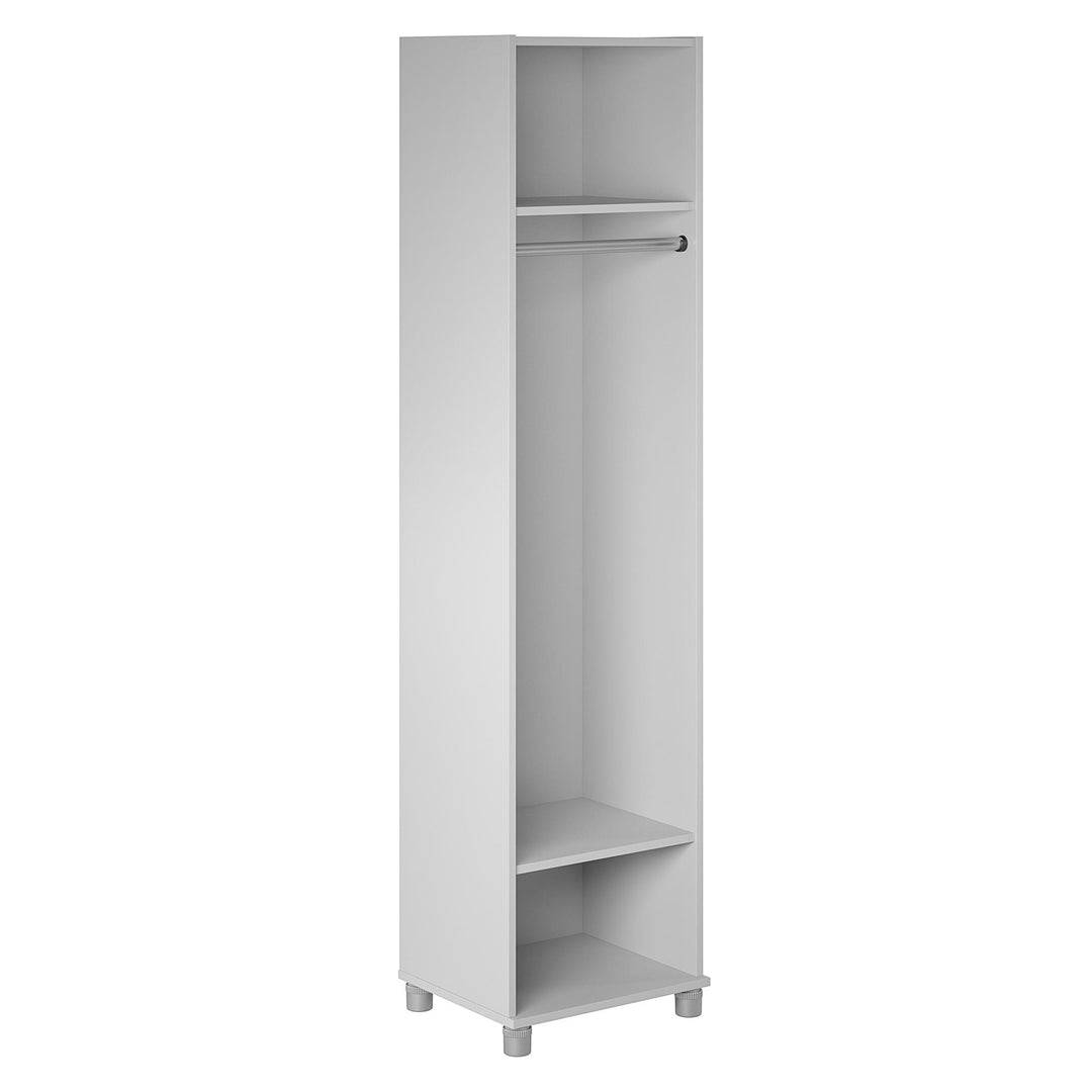 Stylish 18" Wide Mudroom Cabinet with Adjustable Shelves -  Dove Gray