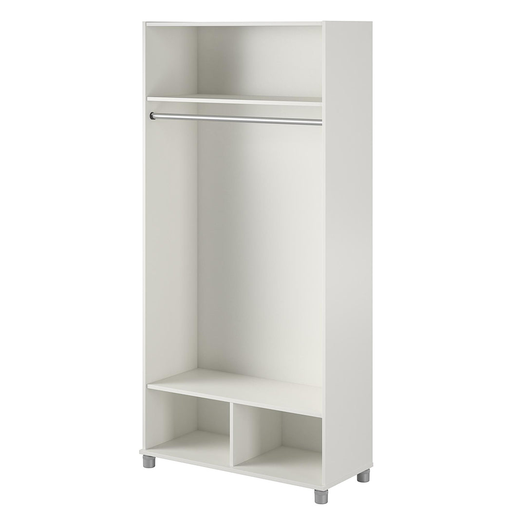 Stylish and durable mudroom storage cabinet -  White