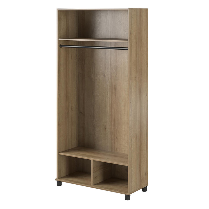 Stylish and durable mudroom storage cabinet -  Natural