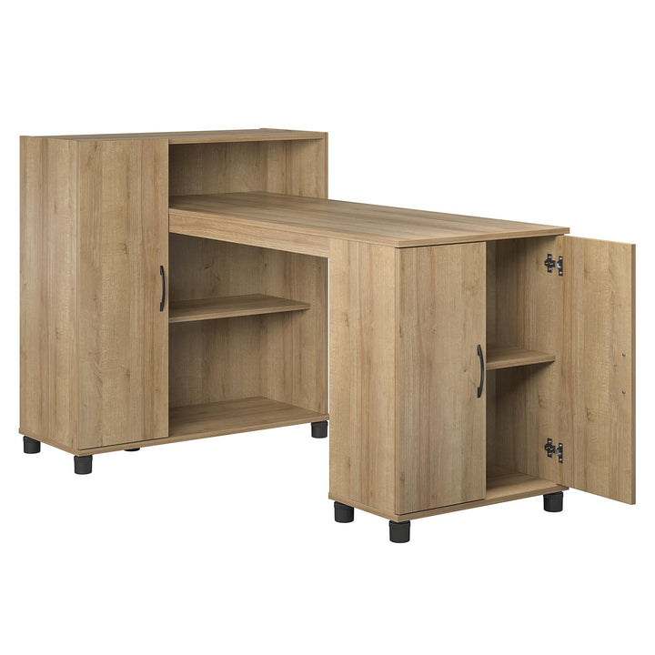craft table with storage - Natural