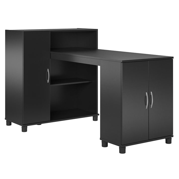 craft room desks - black