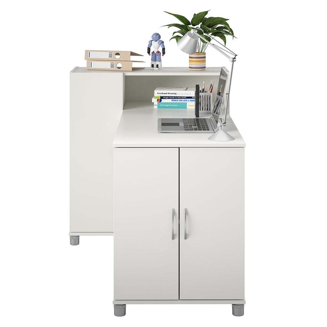 craft cabinet with table - White