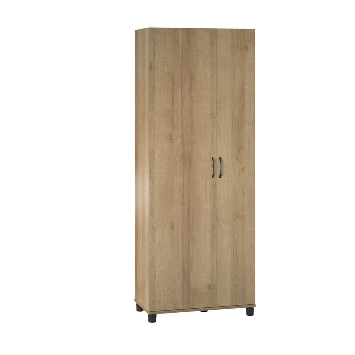 Best tall storage cabinet with adjustable shelving -  Natural