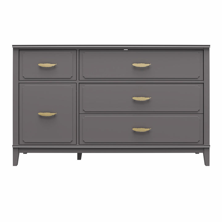 Stylish Stella Dresser for Storage -  Graphite Grey