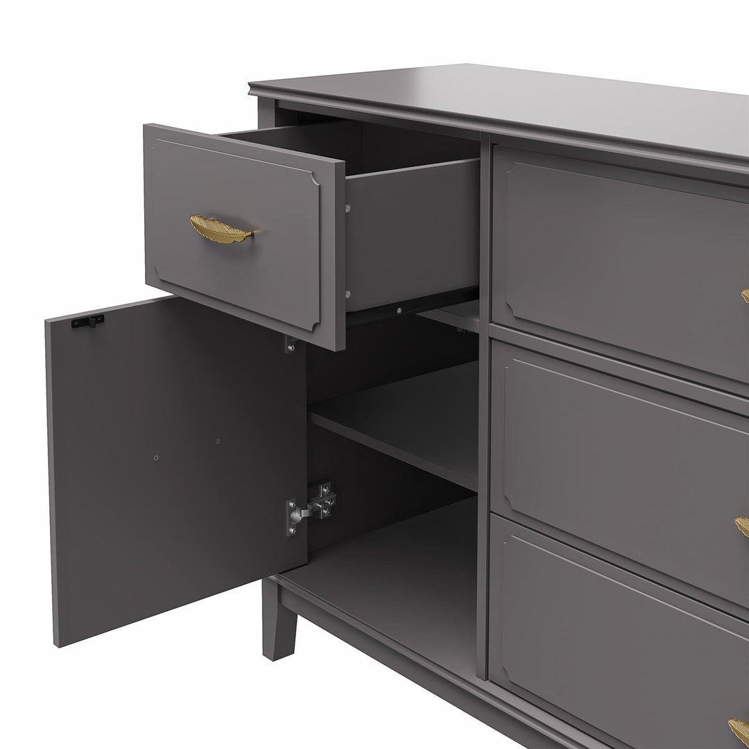Durable Stella Dresser for Storage -  Graphite Grey
