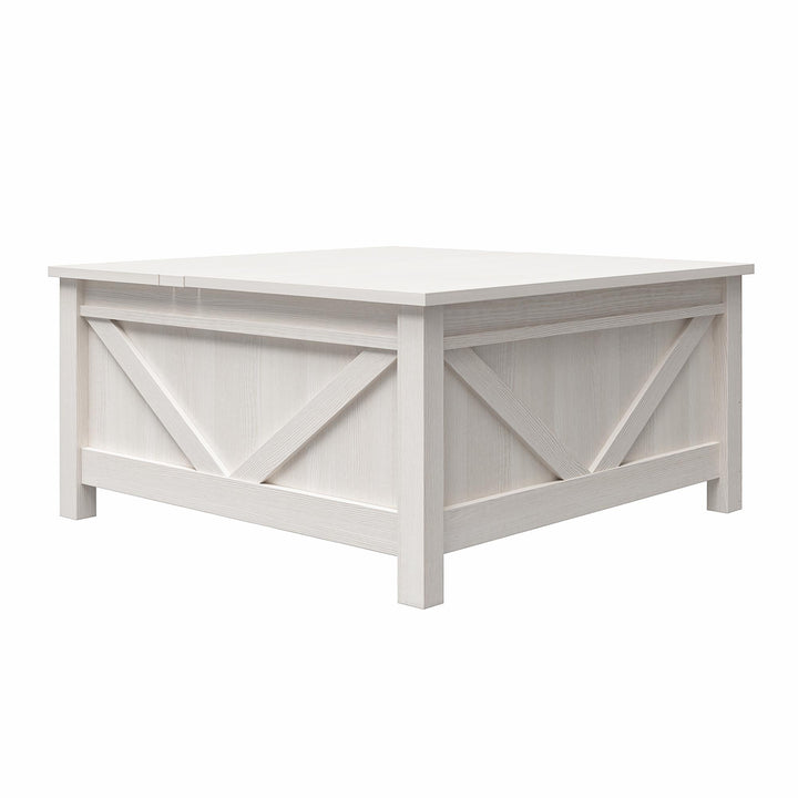 Farmington Modern Coffee Table -  Ivory Pine