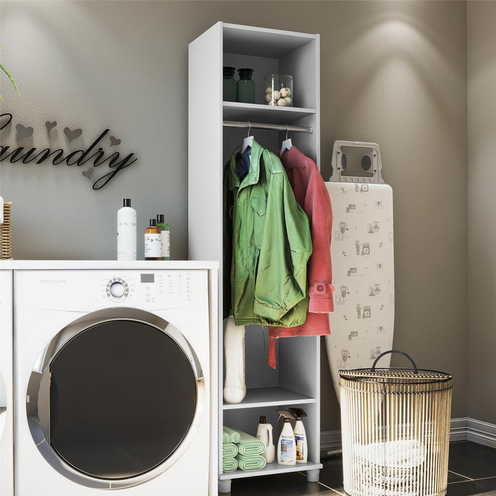 Basin 18" Wide Mudroom Cabinet with Adjustable Shelving  -  Dove Gray