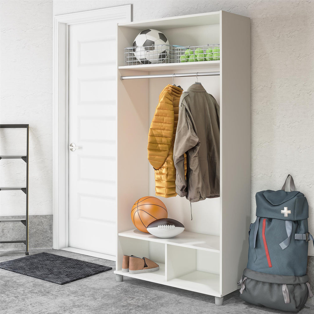 Organize your mudroom with Basin storage cabinet -  White