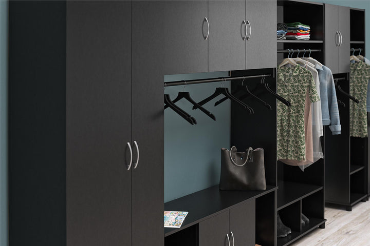 Organize your mudroom with adjustable shelving -  Black