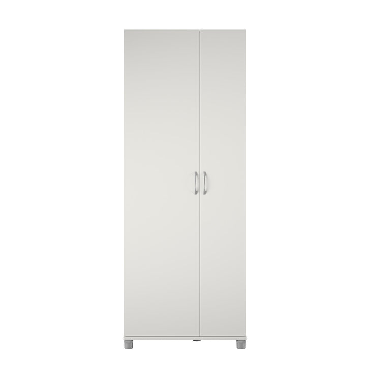 Modern design cabinet with adjustable feet -  White