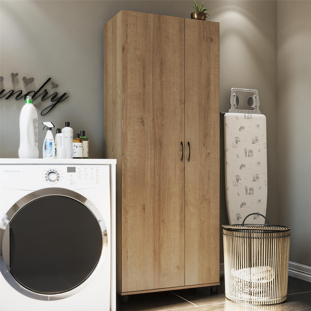 Asymmetrical design cabinet for modern homes -  Natural