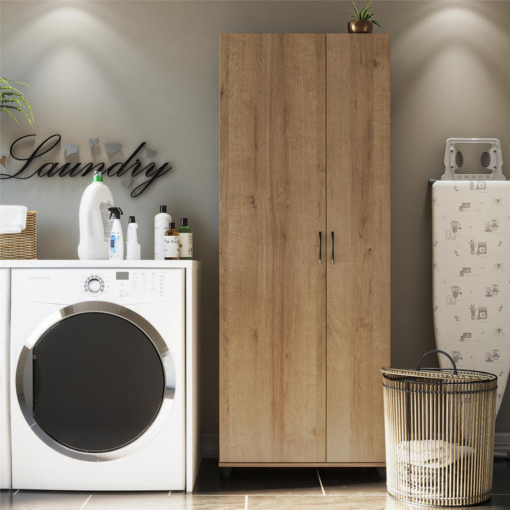Tall storage cabinet for spacious living -  Natural