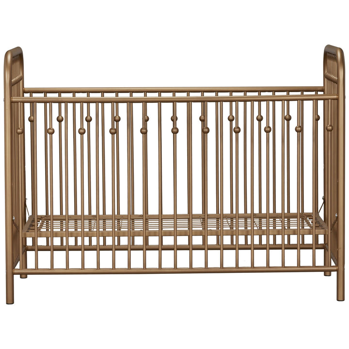 Monarch Hill Ivy Metal Crib Adjusts to 3 Different Heights  -  Gold