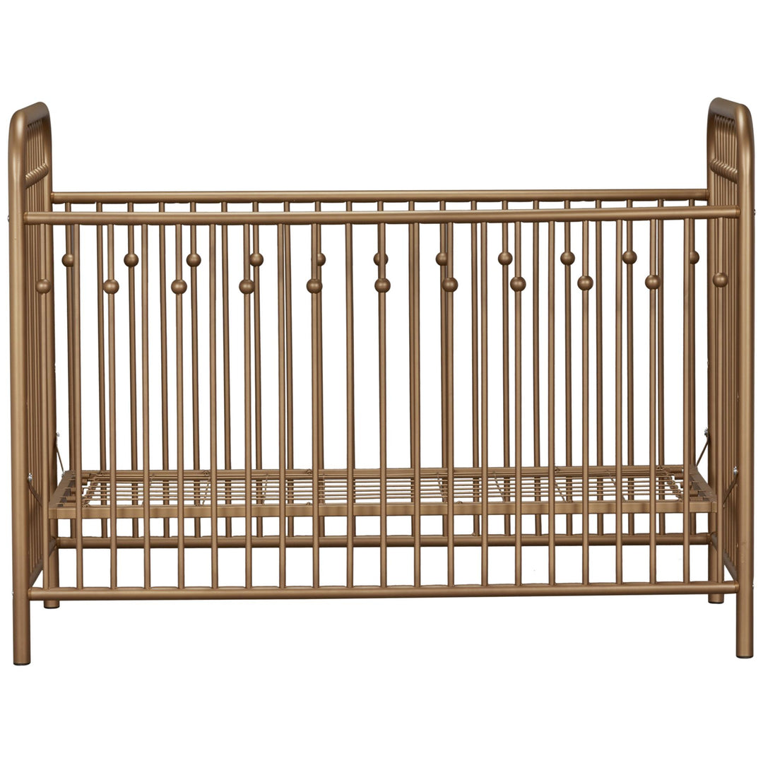 Monarch Hill Ivy Metal Crib Adjusts to 3 Different Heights  -  Gold