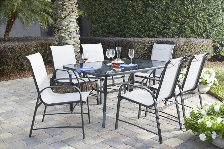 Patio dining with Paloma design -  Gray