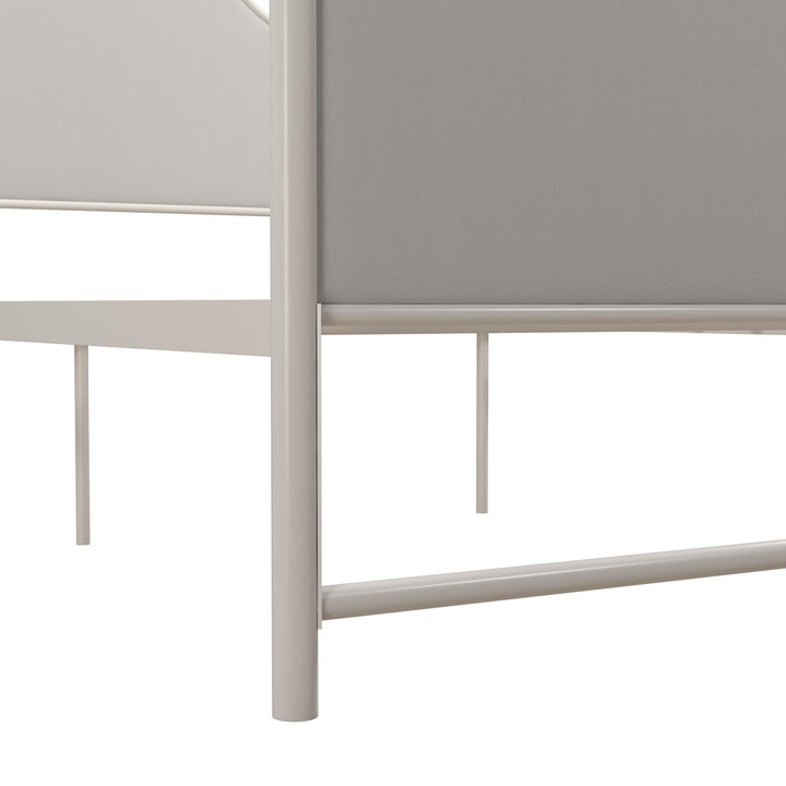 Modern Monarch Hill Canopy Bed -  White  -  Twin