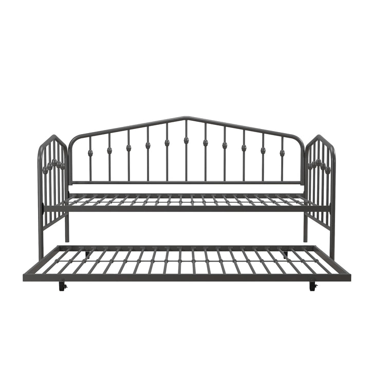 Bushwick Metal Daybed & Trundle - Gray - Twin