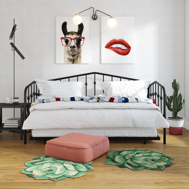 Bushwick Metal Daybed & Trundle - Black - Twin