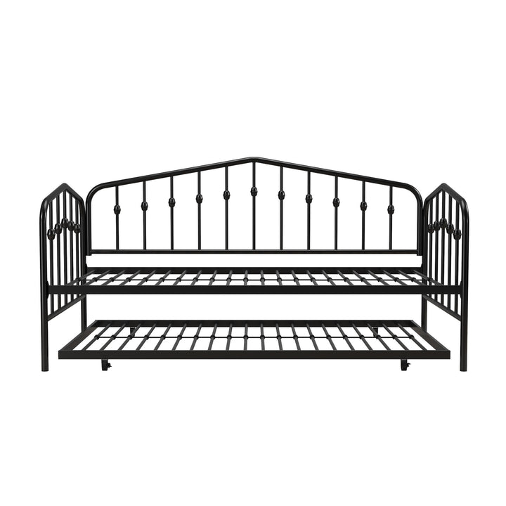 Bushwick Metal Daybed & Trundle - Black - Twin