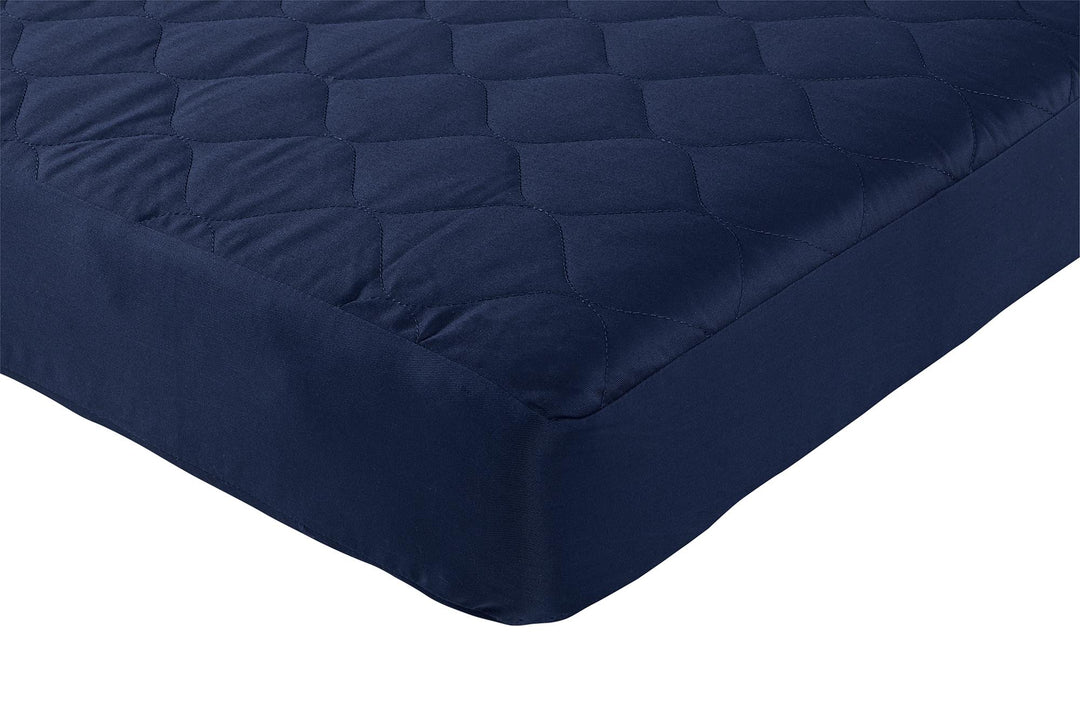 Dana 6 Inch Quilted Mattress with Removable Cover and Thermobonded Polyester Fill - Blue - Full