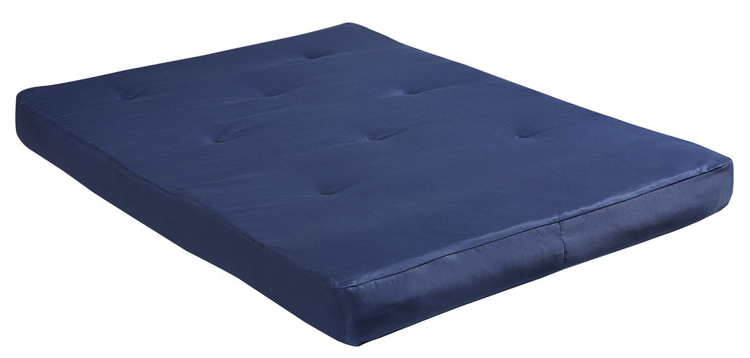 Carson 8 Inch Thermobonded High Density Polyester Fill Futon Mattress - Navy - Full