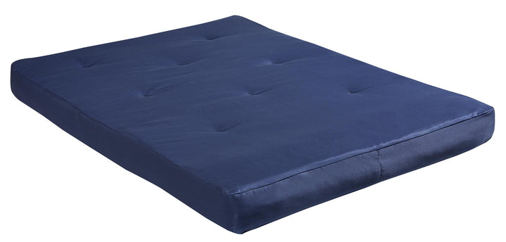 Carson 8 Inch Thermobonded High Density Polyester Fill Futon Mattress - Navy - Full