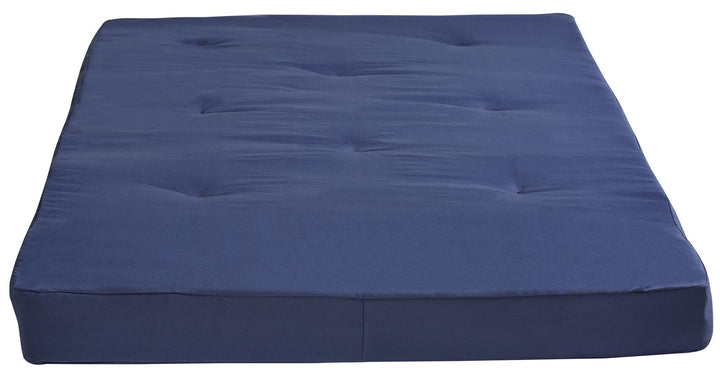 Carson 8 Inch Thermobonded High Density Polyester Fill Futon Mattress - Navy - Full